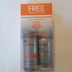 Hair styling serum, free travel styling spray
